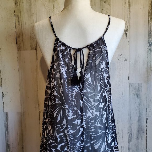 Old Navy Leaf Print SwimSuit Cover Up Dress 0054 - Picture 3 of 10